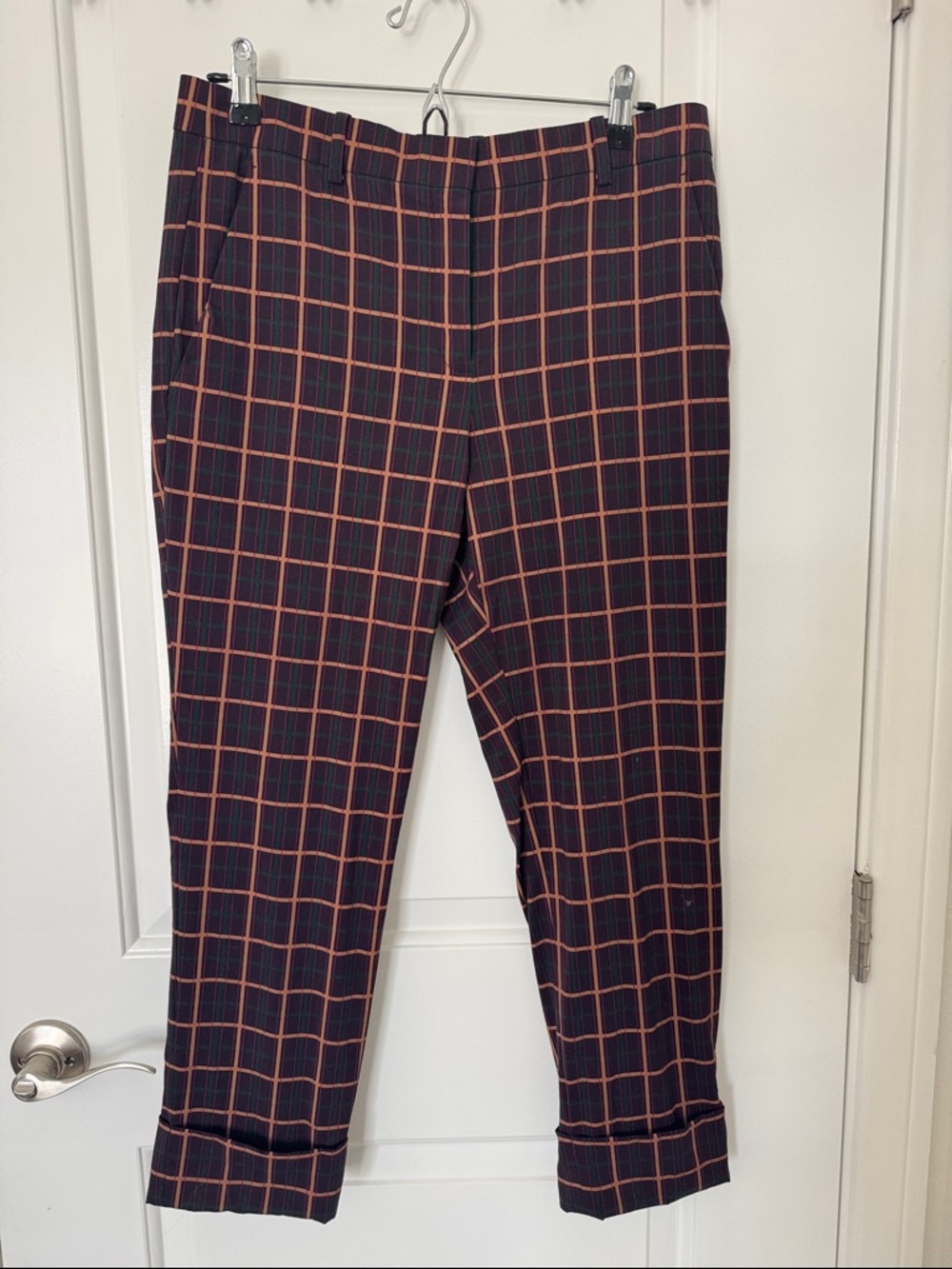 Theory Women’s Plaid Pants